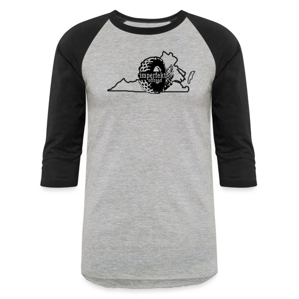 imperfekt offroad virginia baseball t-shirt - heather gray/black