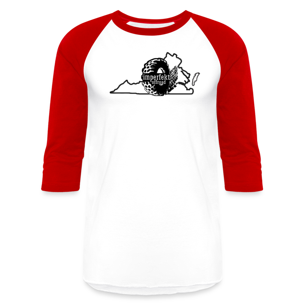 imperfekt offroad virginia baseball t-shirt - white/red