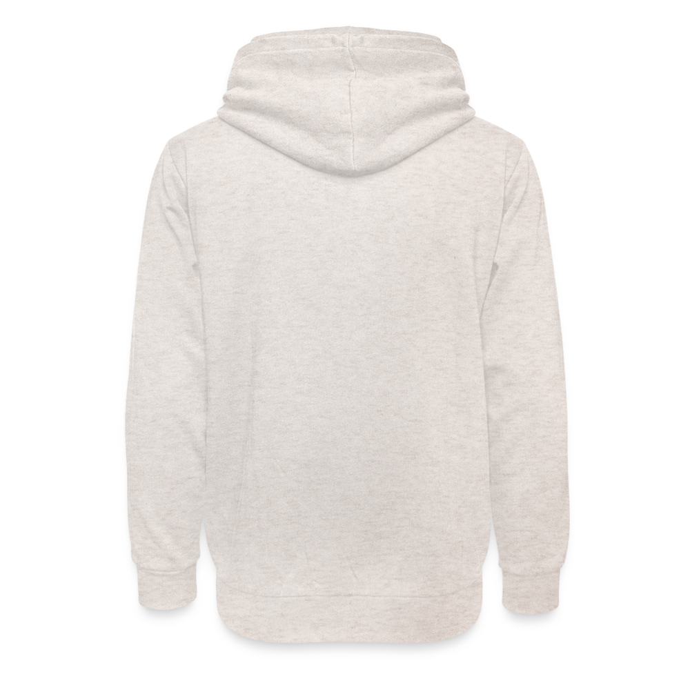 imperfekt shawl collar hoodie - heather oatmeal