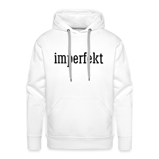 imperfekt men’s premium hoodie - white