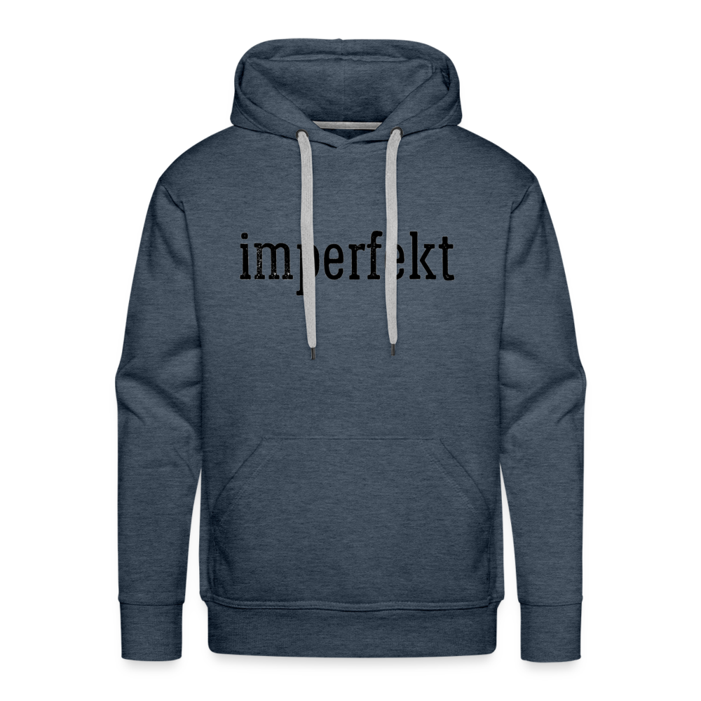 imperfekt men’s premium hoodie - heather denim