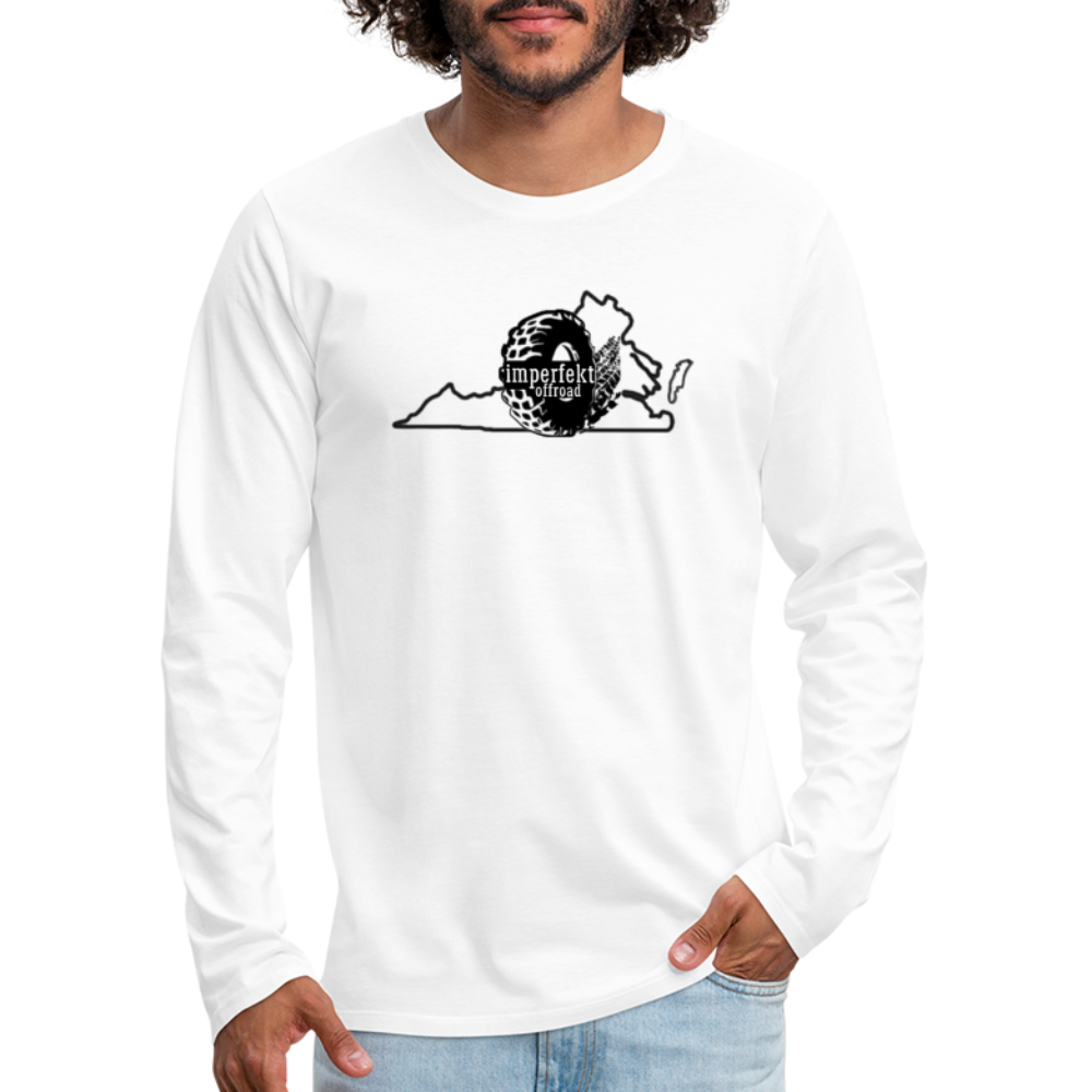 Men's Premium Long Sleeve T-Shirt - white