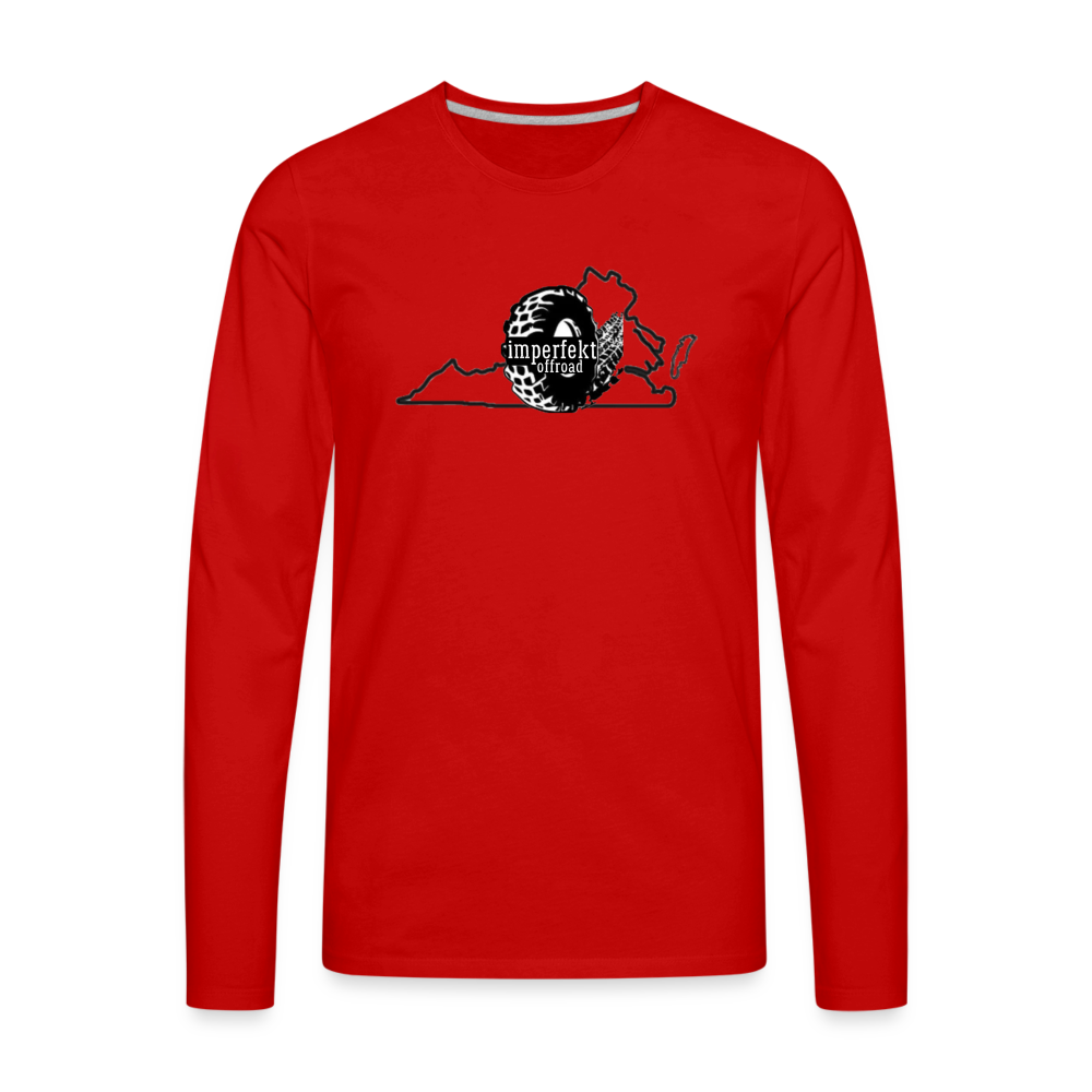 Men's Premium Long Sleeve T-Shirt - red