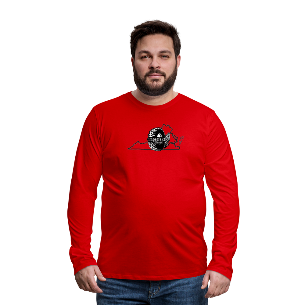 Men's Premium Long Sleeve T-Shirt - red