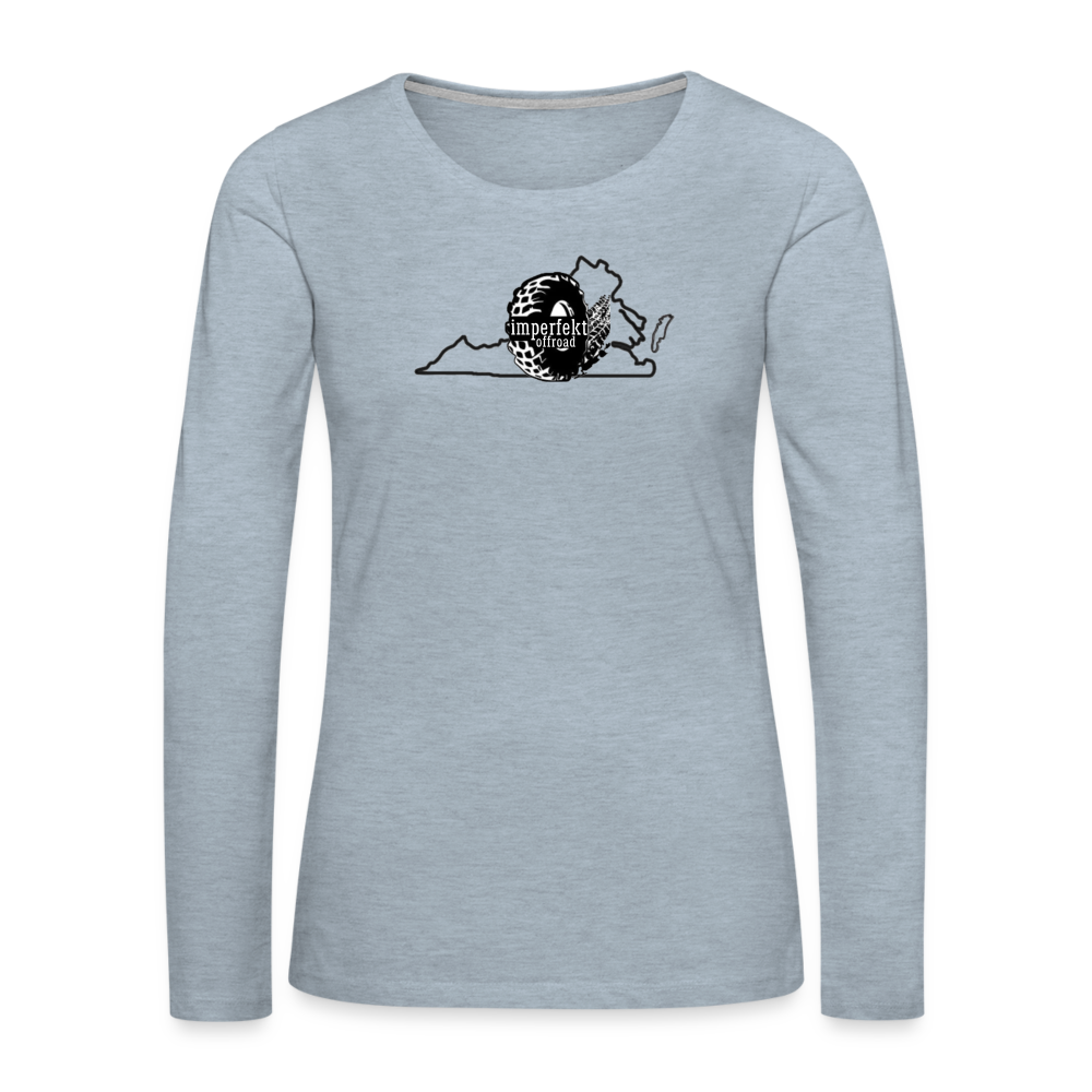 Women's Premium Long Sleeve T-Shirt - heather ice blue