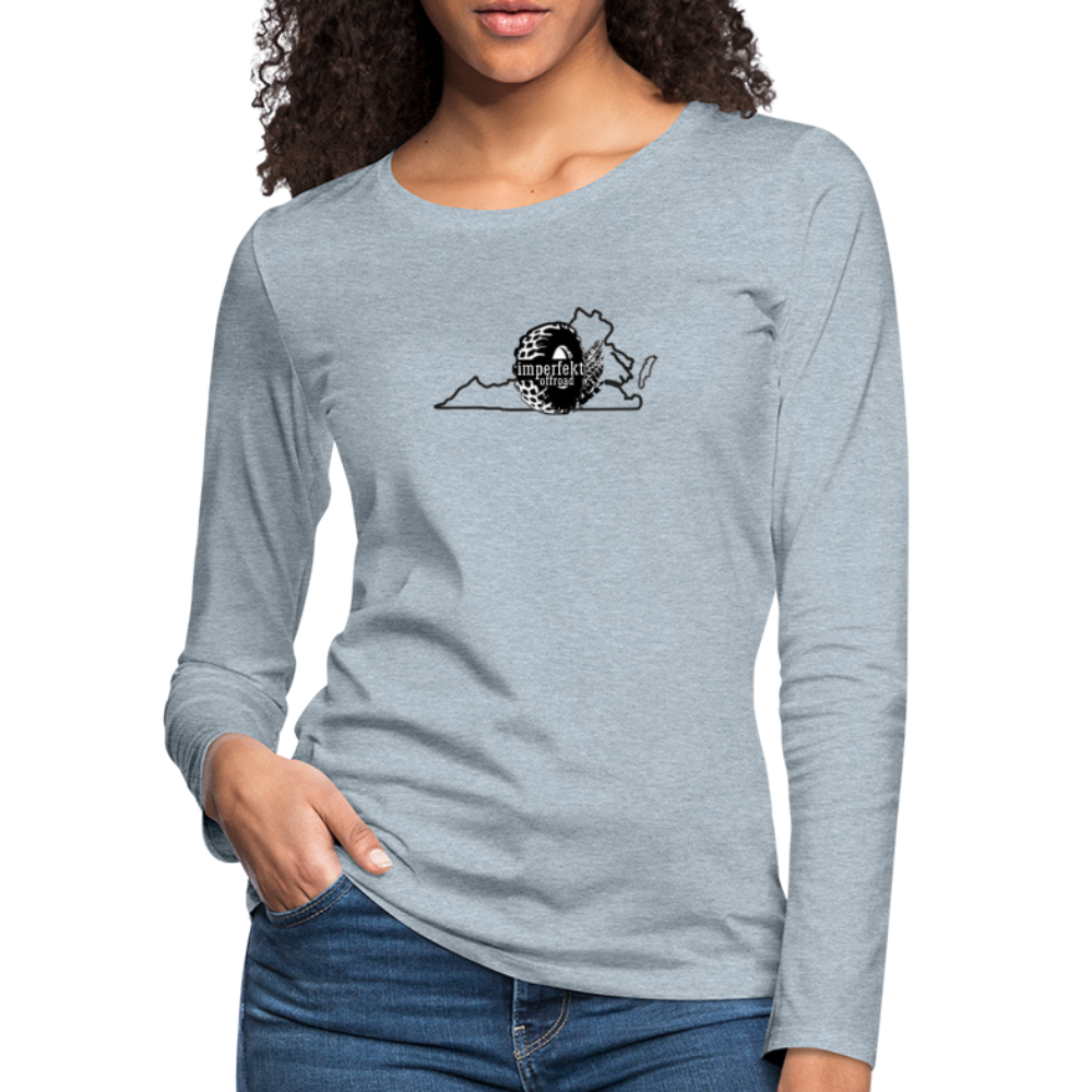 Women's Premium Long Sleeve T-Shirt - heather ice blue