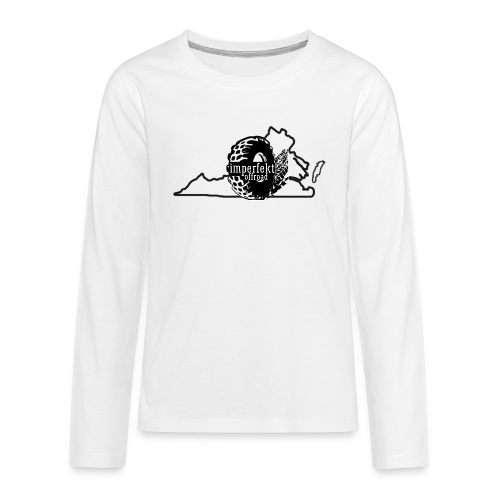 Kids' Premium Long Sleeve T-Shirt - white