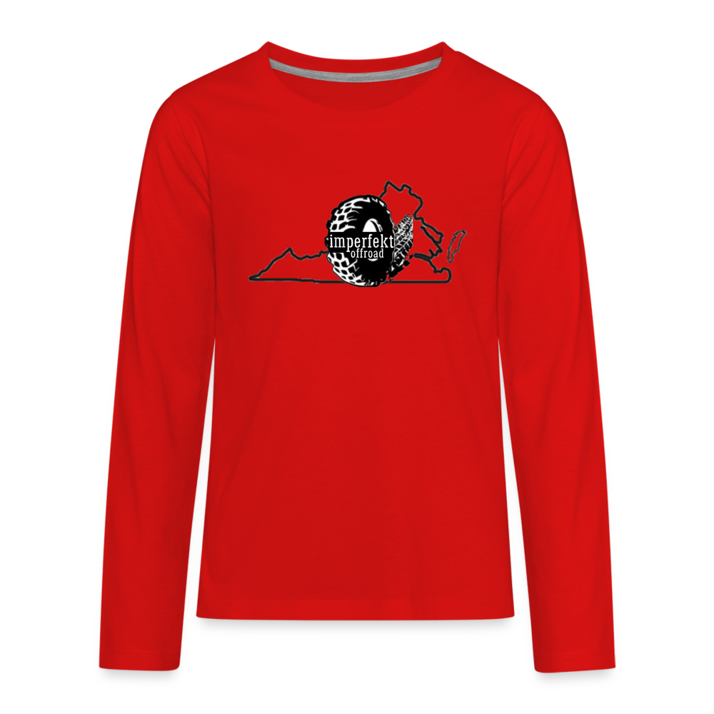 Kids' Premium Long Sleeve T-Shirt - red