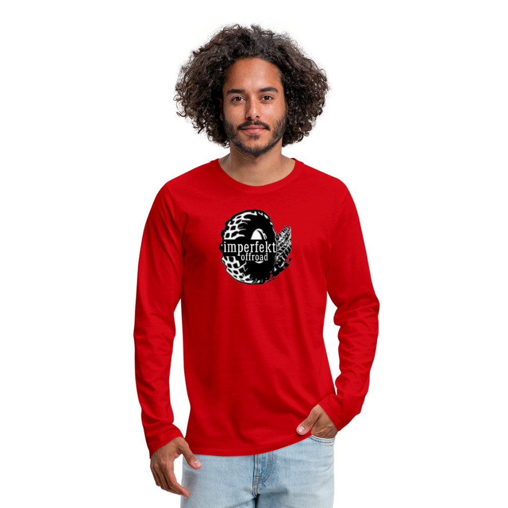 Men's Premium Long Sleeve T-Shirt - red