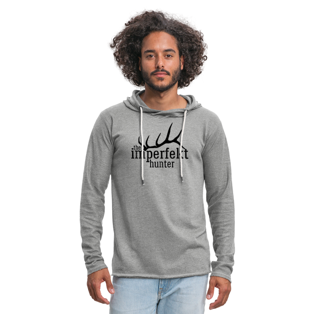 Unisex Lightweight Terry Hoodie - heather gray