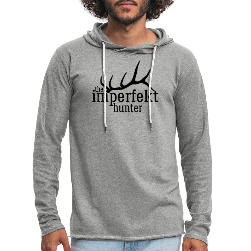 Unisex Lightweight Terry Hoodie - heather gray