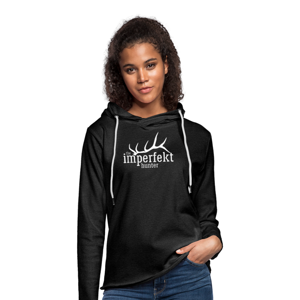 Unisex Lightweight Terry Hoodie - charcoal grey