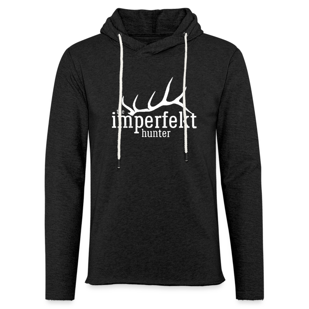 Unisex Lightweight Terry Hoodie - charcoal grey