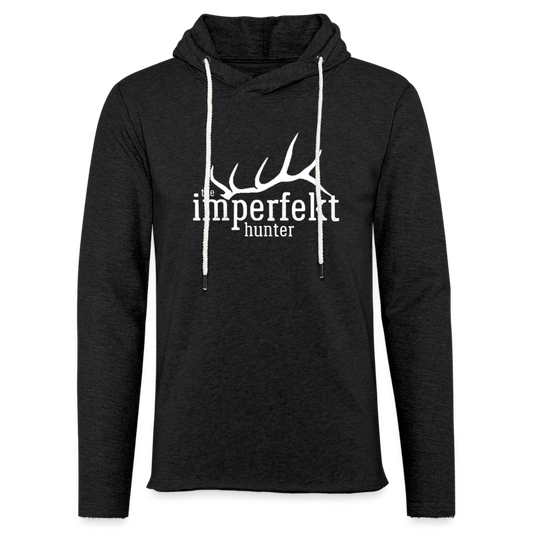 Unisex Lightweight Terry Hoodie - charcoal grey