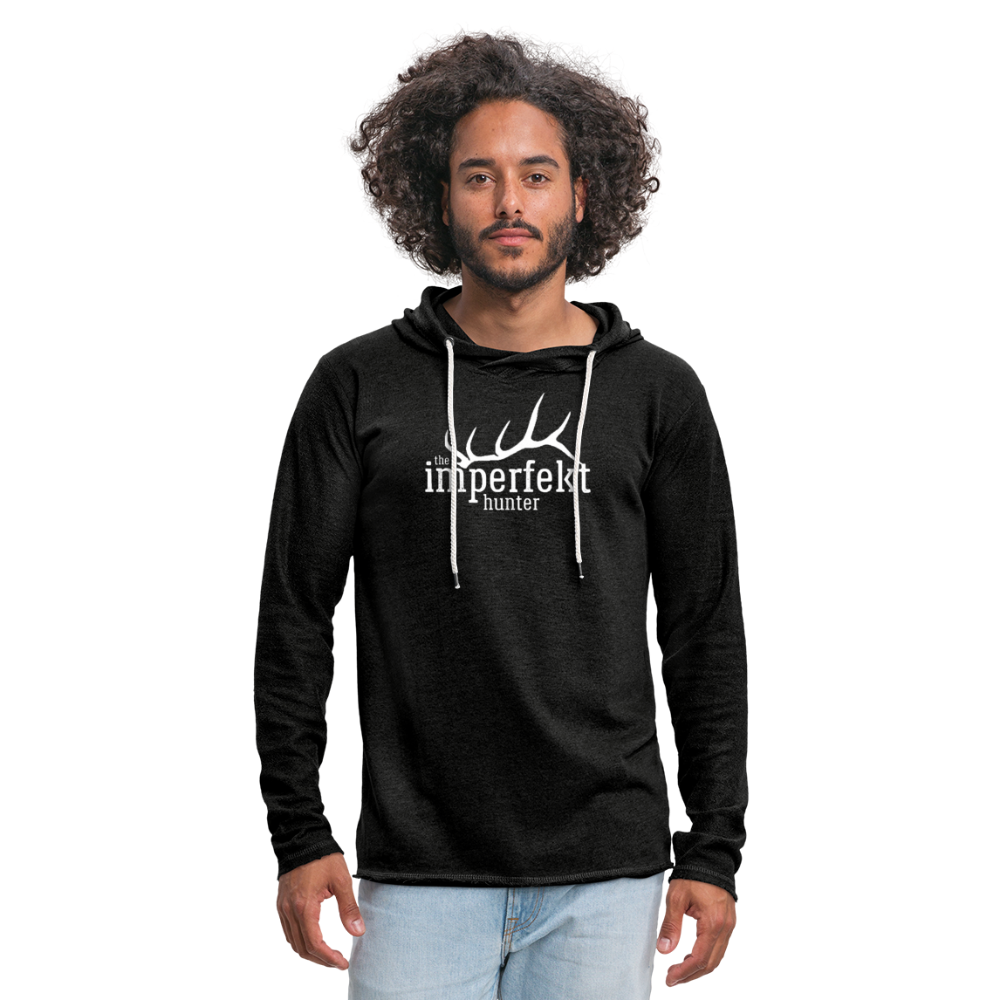 Unisex Lightweight Terry Hoodie - charcoal grey