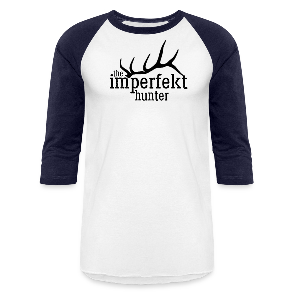 the imperfekt hunter baseball t-shirt - white/navy