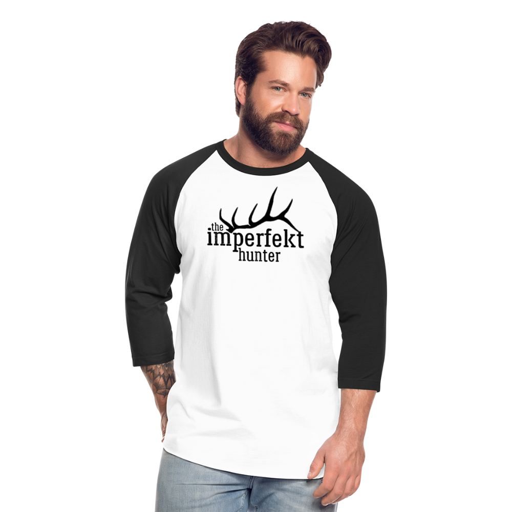 the imperfekt hunter baseball t-shirt - white/black