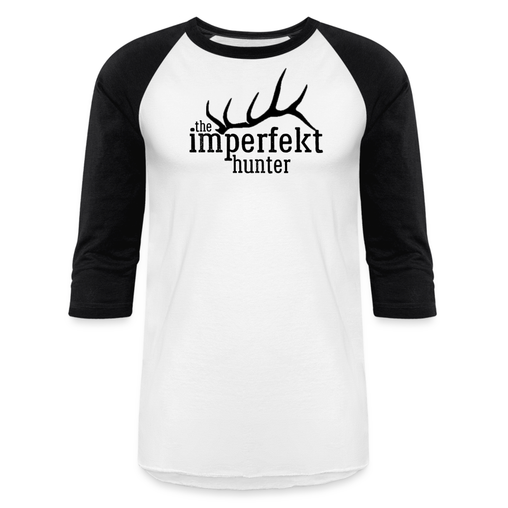 the imperfekt hunter baseball t-shirt - white/black