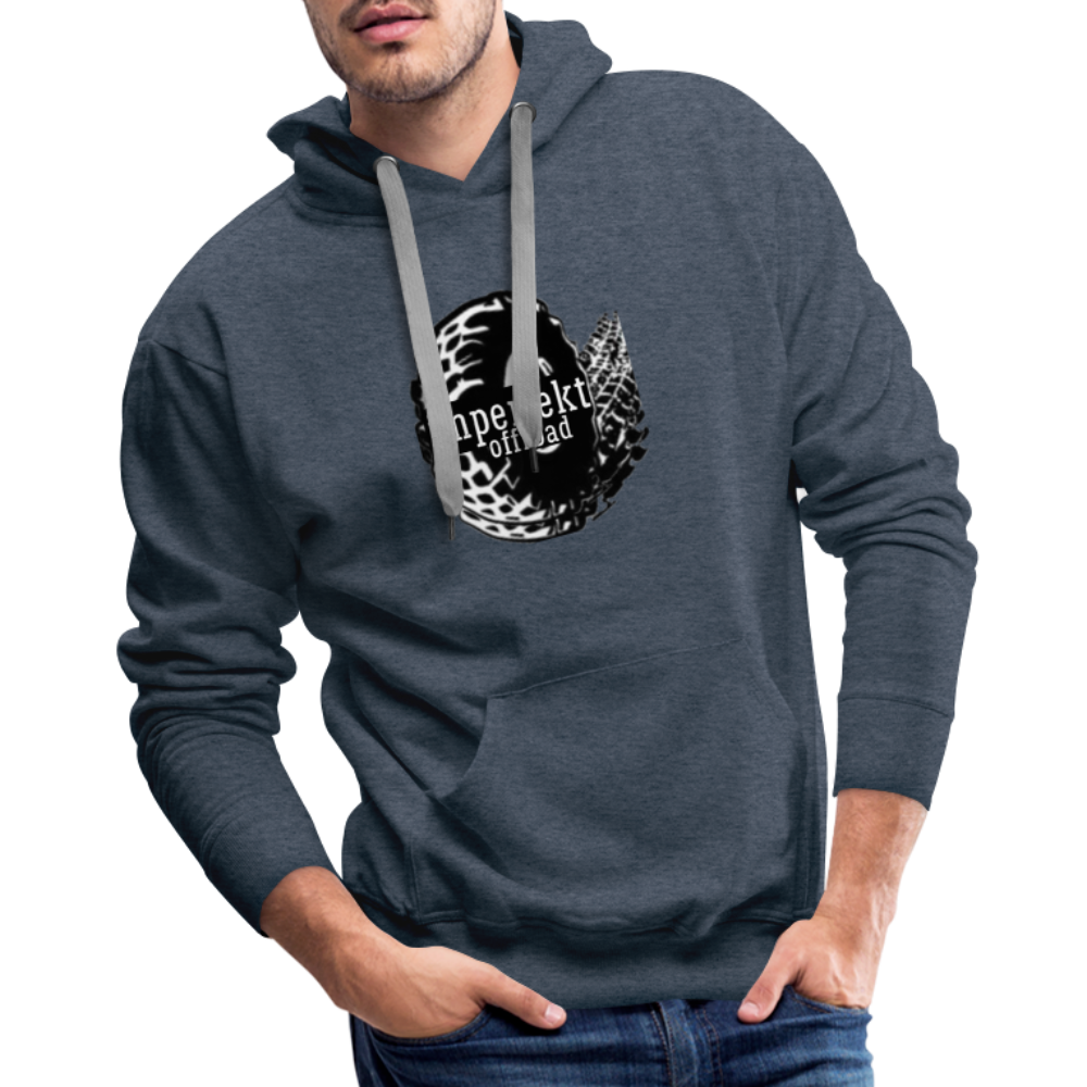 imperfekt offroad men’s premium hoodie - heather denim