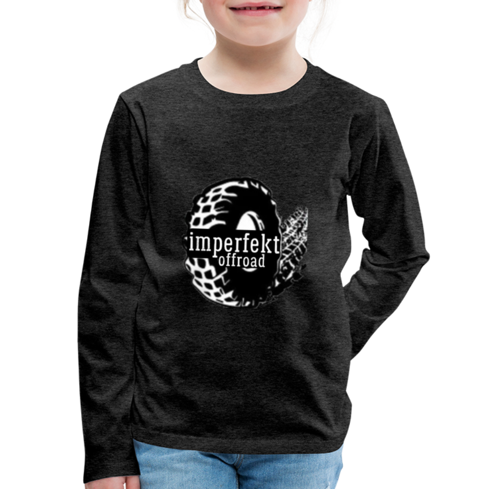 imperfekt offroad kids' premium long sleeve t-shirt - charcoal grey