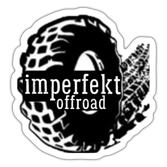 imperfekt offroad sticker - white matte