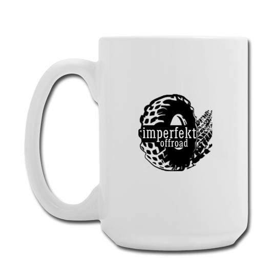 imperfekt offroad coffee/tea mug 15 oz - white