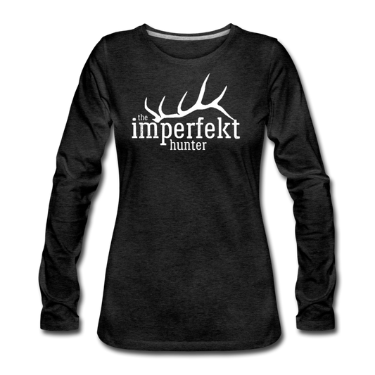 the imperfekt hunter women's premium long sleeve t-shirt - charcoal grey