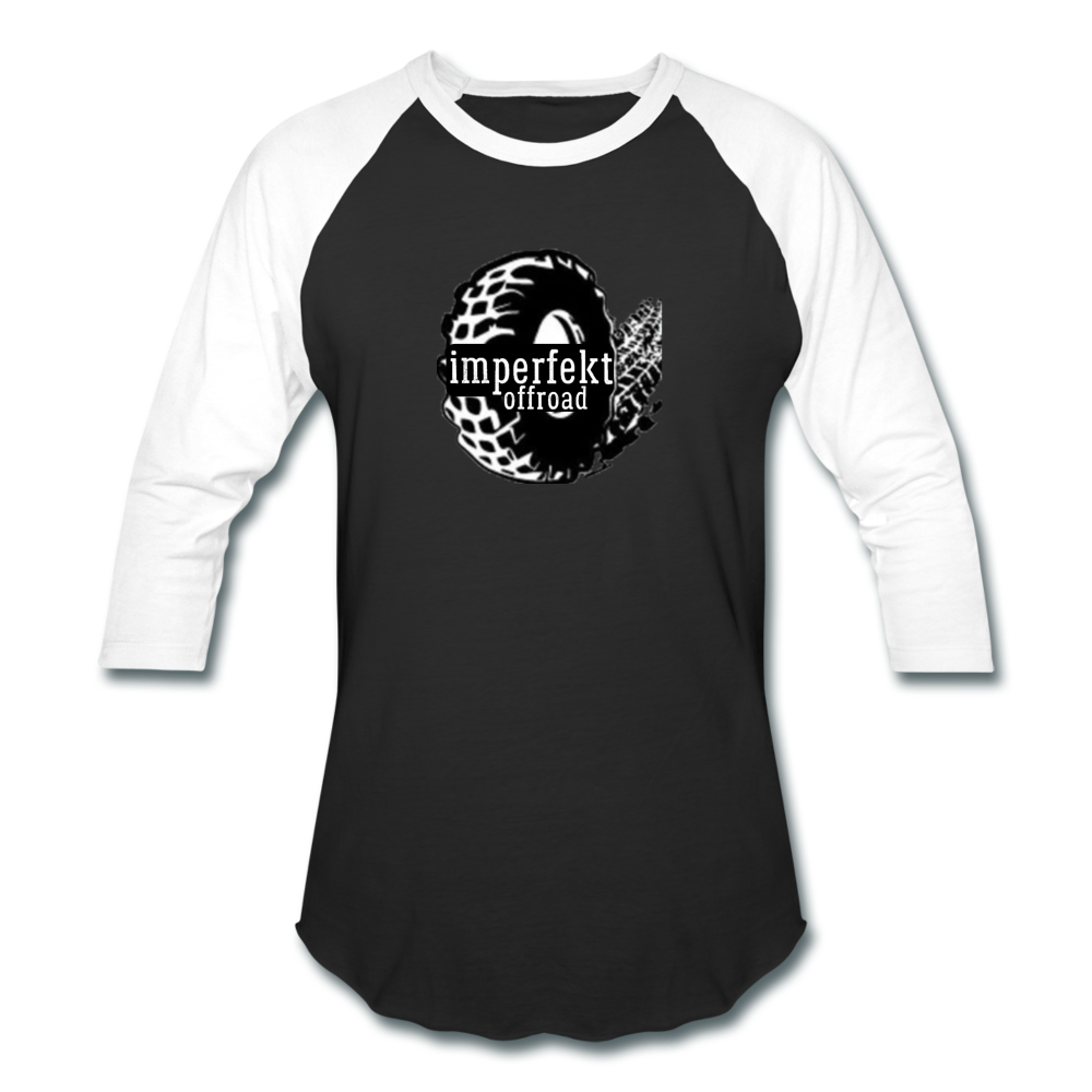 imperfekt offroad baseball t-shirt - black/white