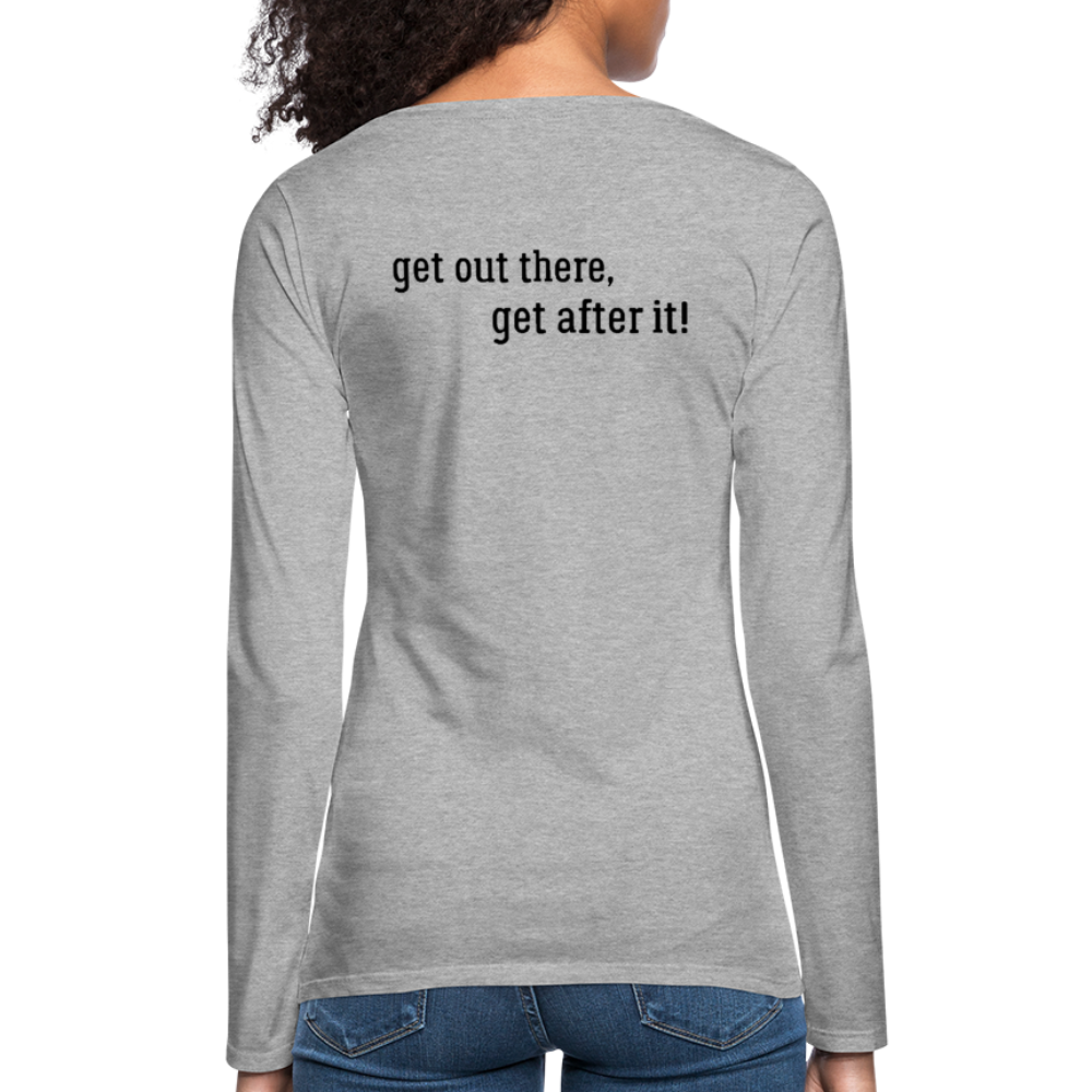 the imperfekt hunter women's premium long sleeve t-shirt - heather gray
