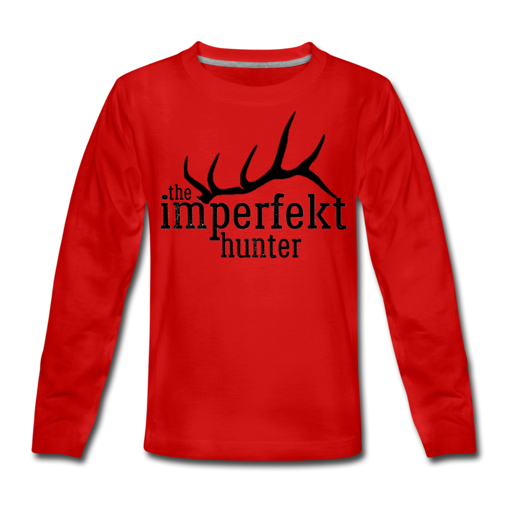 the imperfekt hunter kids' premium long sleeve t-shirt - red