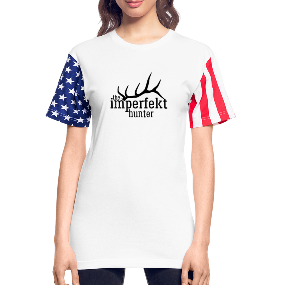 the imperfekt hunter stars and stripes t-shirt - white