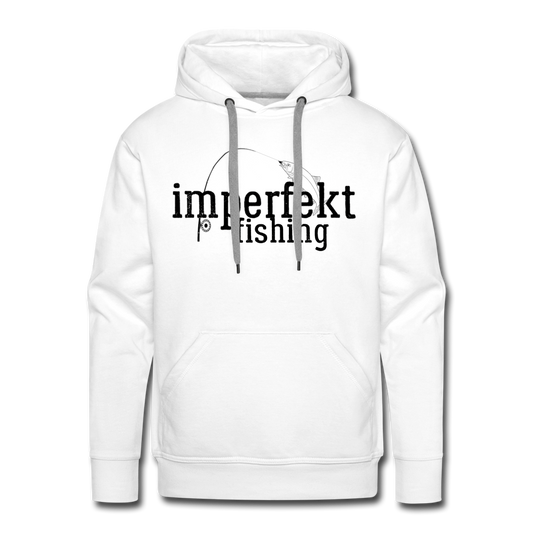 imperfekt fishing men’s premium hoodie - white