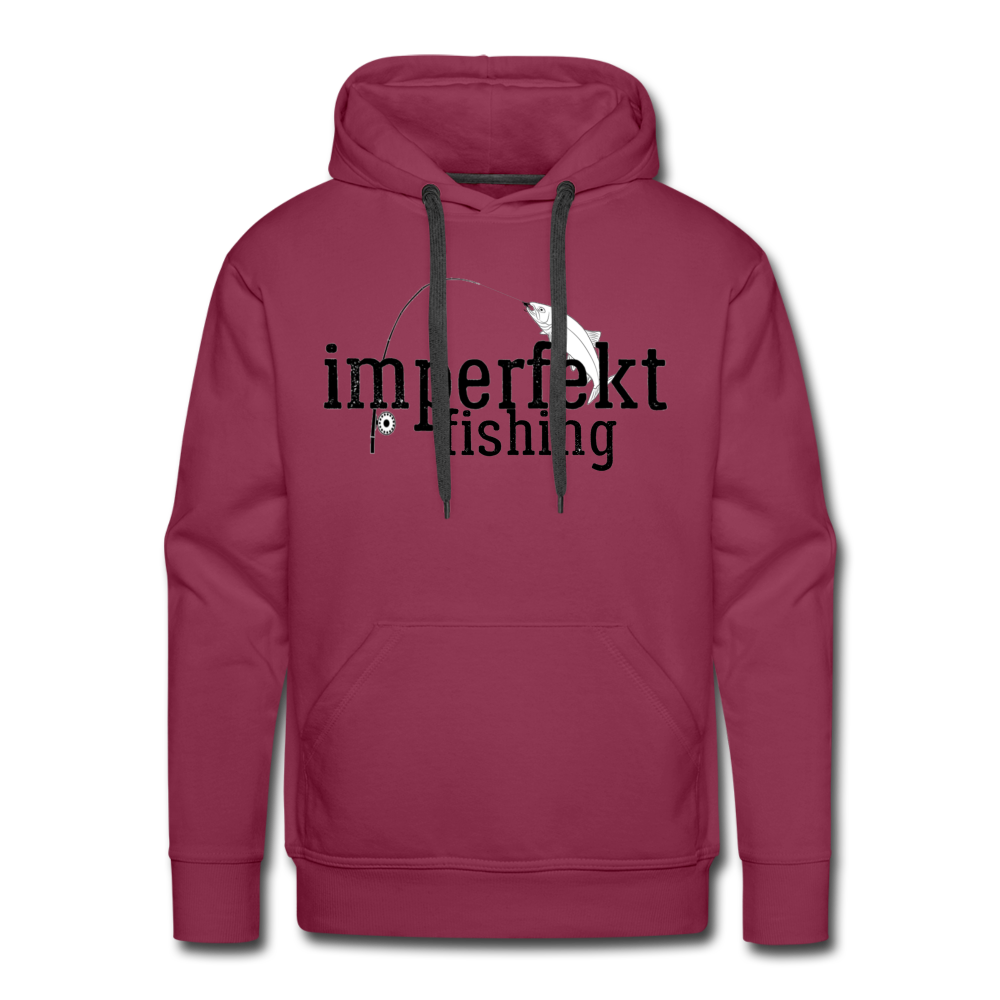imperfekt fishing men’s premium hoodie - burgundy