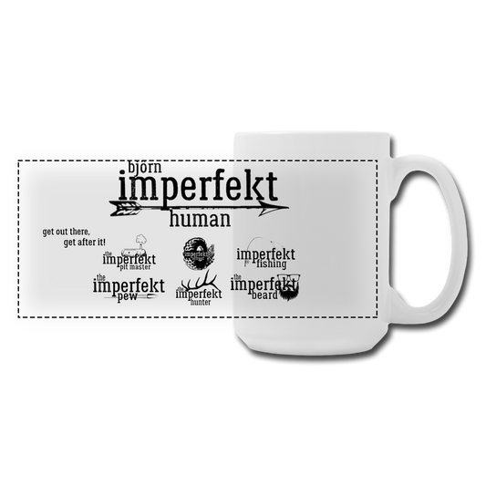 björn imperfekt human panoramic coffee/tea mug 15 oz - white