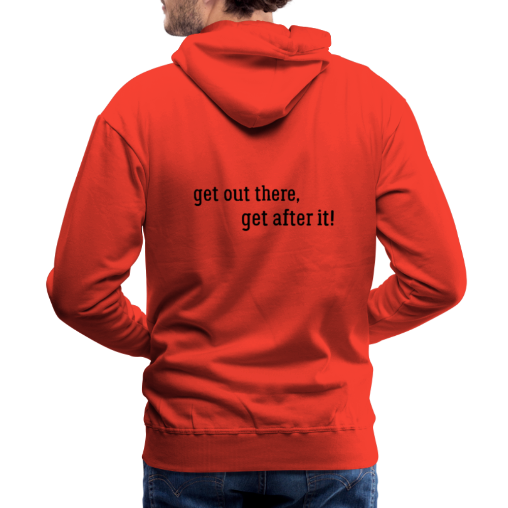 the imperfekt pew men’s premium hoodie - red