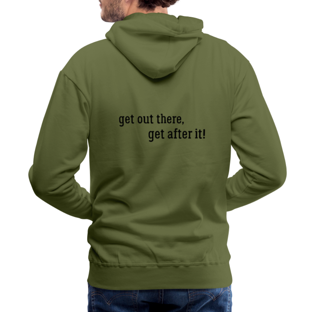 the imperfekt pew men’s premium hoodie - olive green
