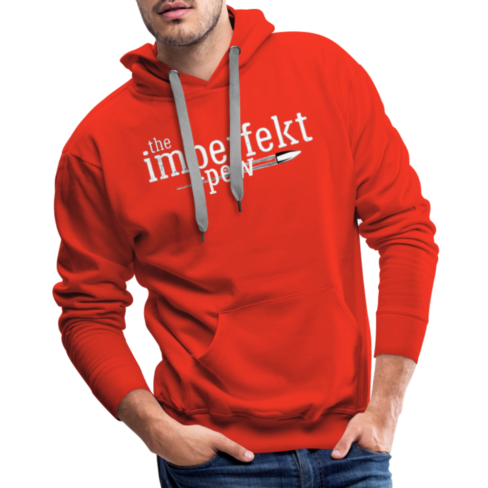 the imperfekt pew men’s premium hoodie - red