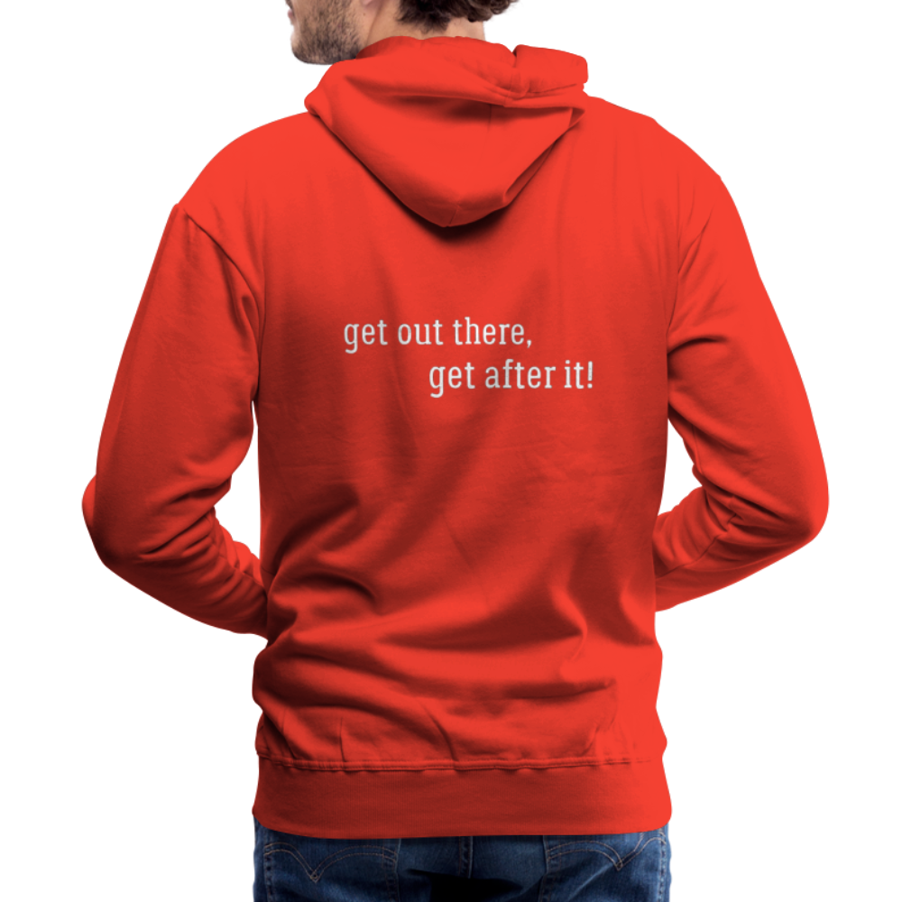 the imperfekt pew men’s premium hoodie - red