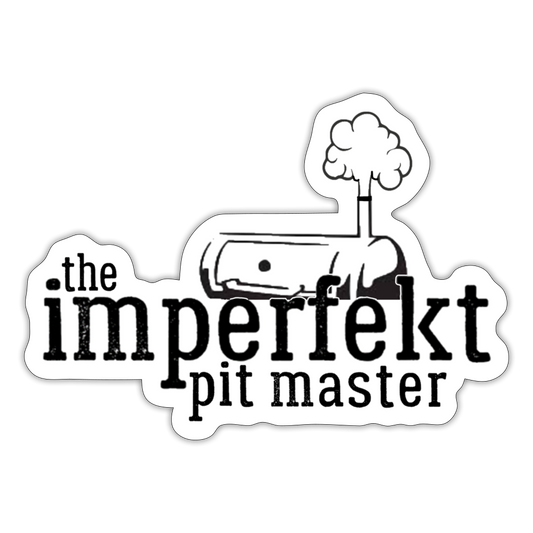 the imperfekt pit master sticker - white matte