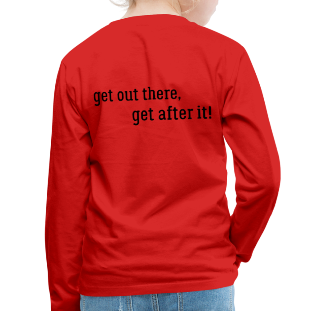 the imperfekt pit master kids' premium long sleeve t-shirt - red