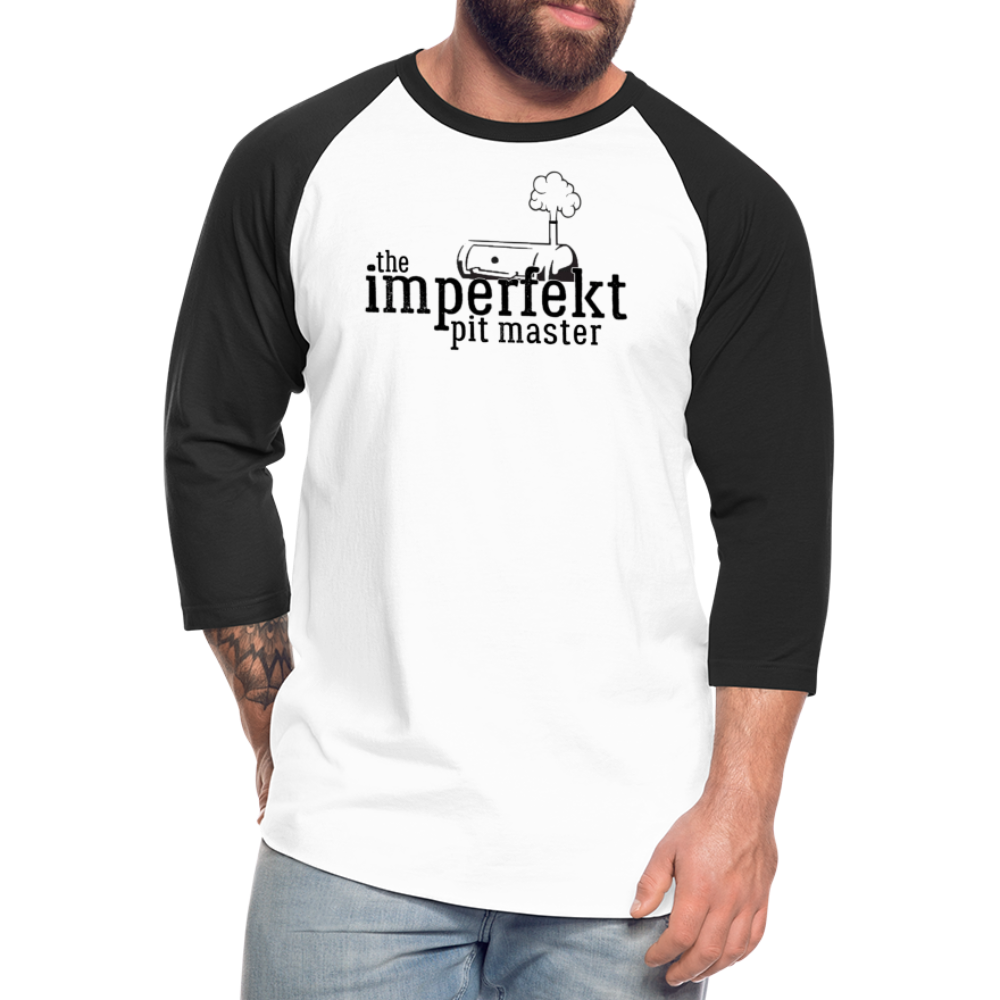 the imperfekt pit master baseball t-shirt - white/black