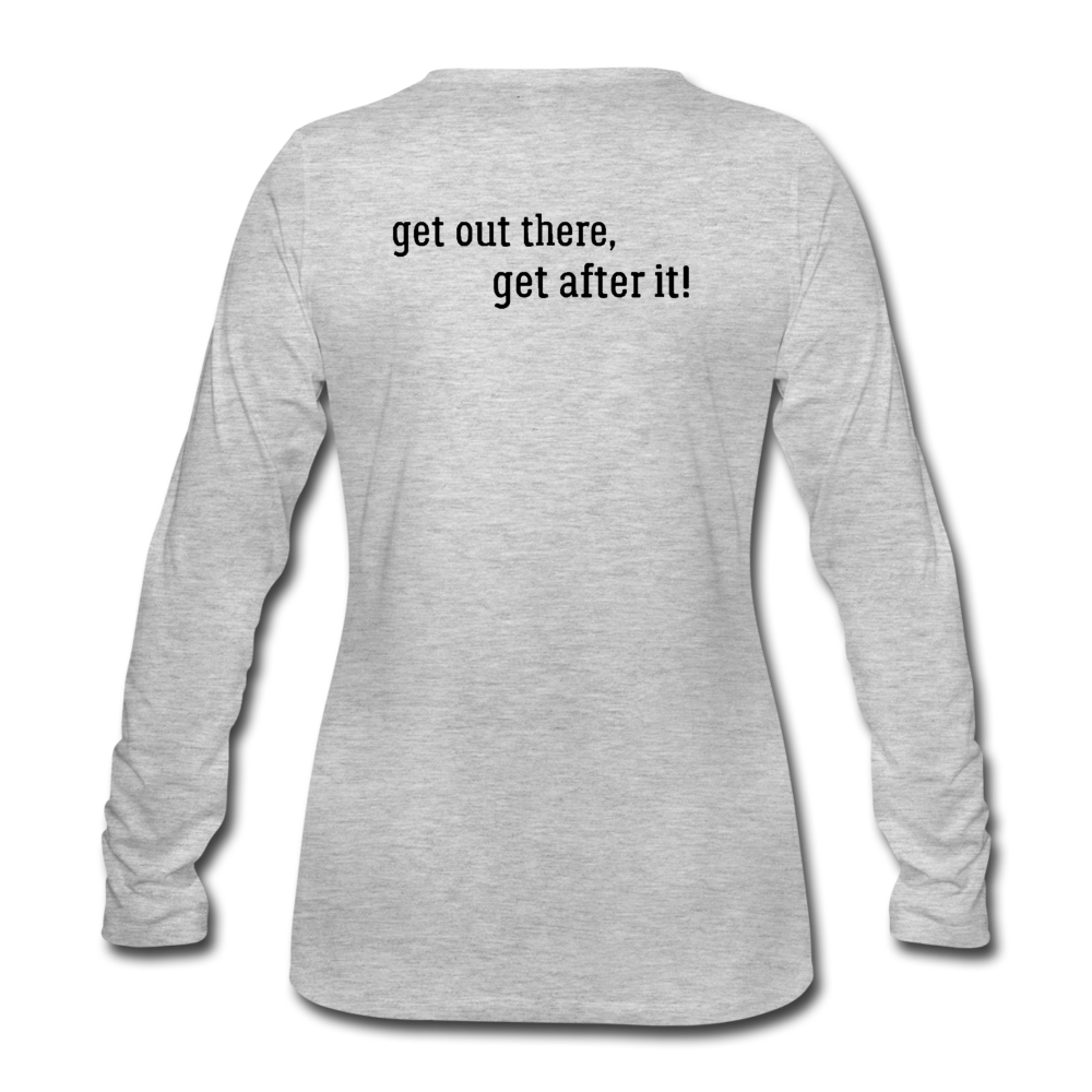 the imperfekt pit master women's premium long sleeve t-shirt - heather gray