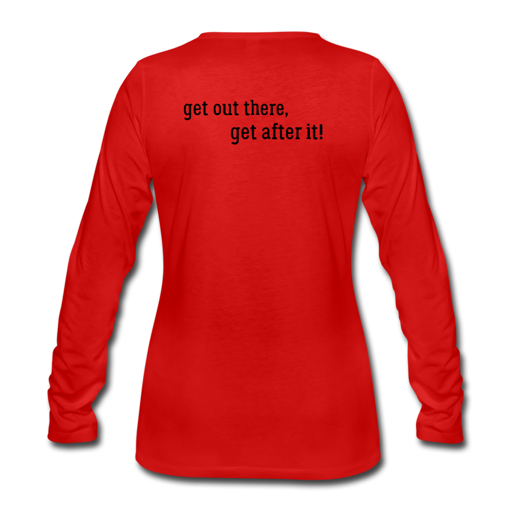 the imperfekt pit master women's premium long sleeve t-shirt - red