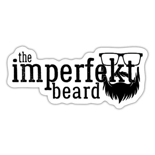 the imperfekt beard sticker - white matte