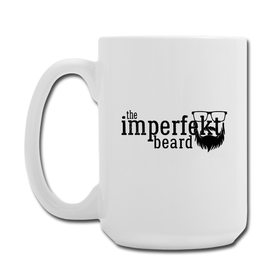 the imperfekt beard coffee/tea mug 15 oz - white