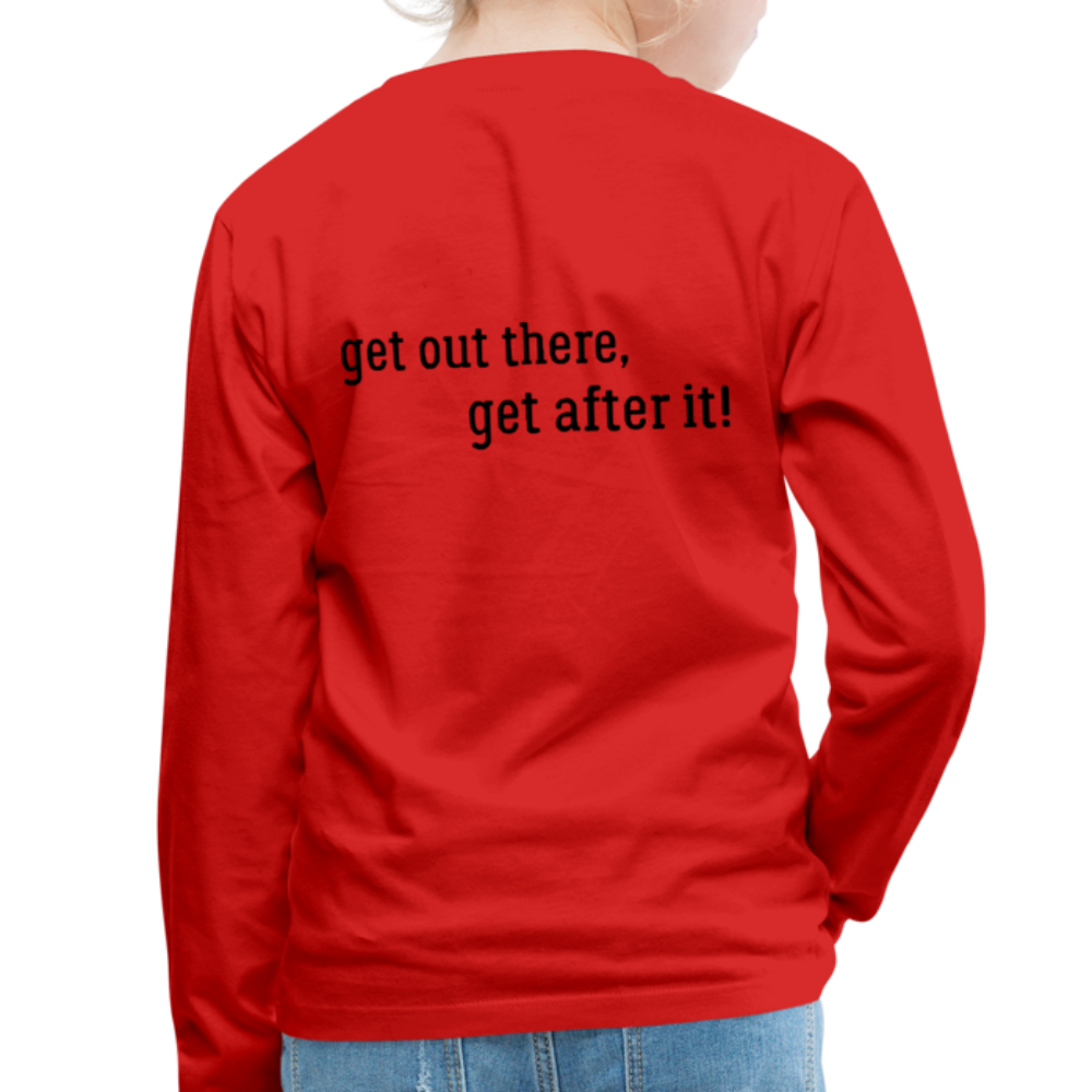 imperfekt kids' premium long sleeve t-shirt - red