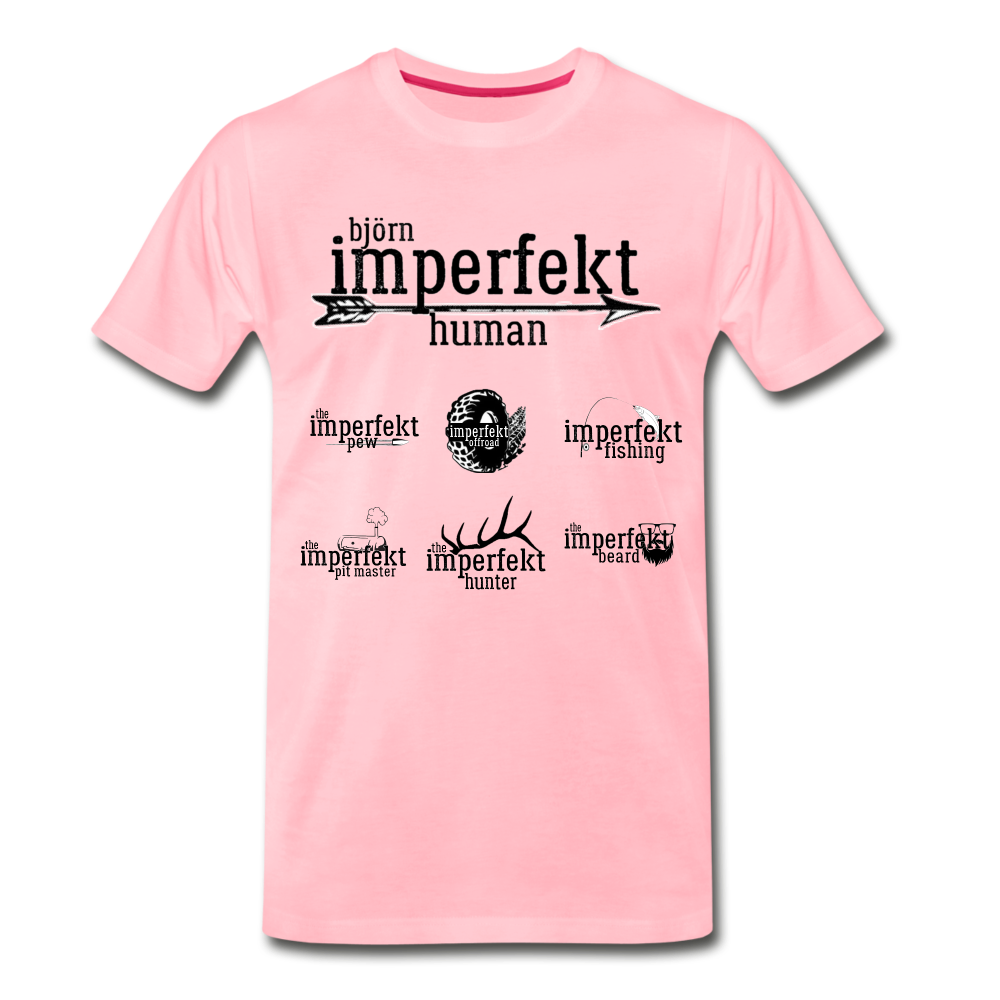 björn imperfekt human men's premium t-shirt - pink