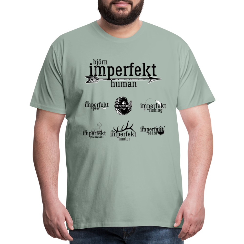björn imperfekt human men's premium t-shirt - steel green