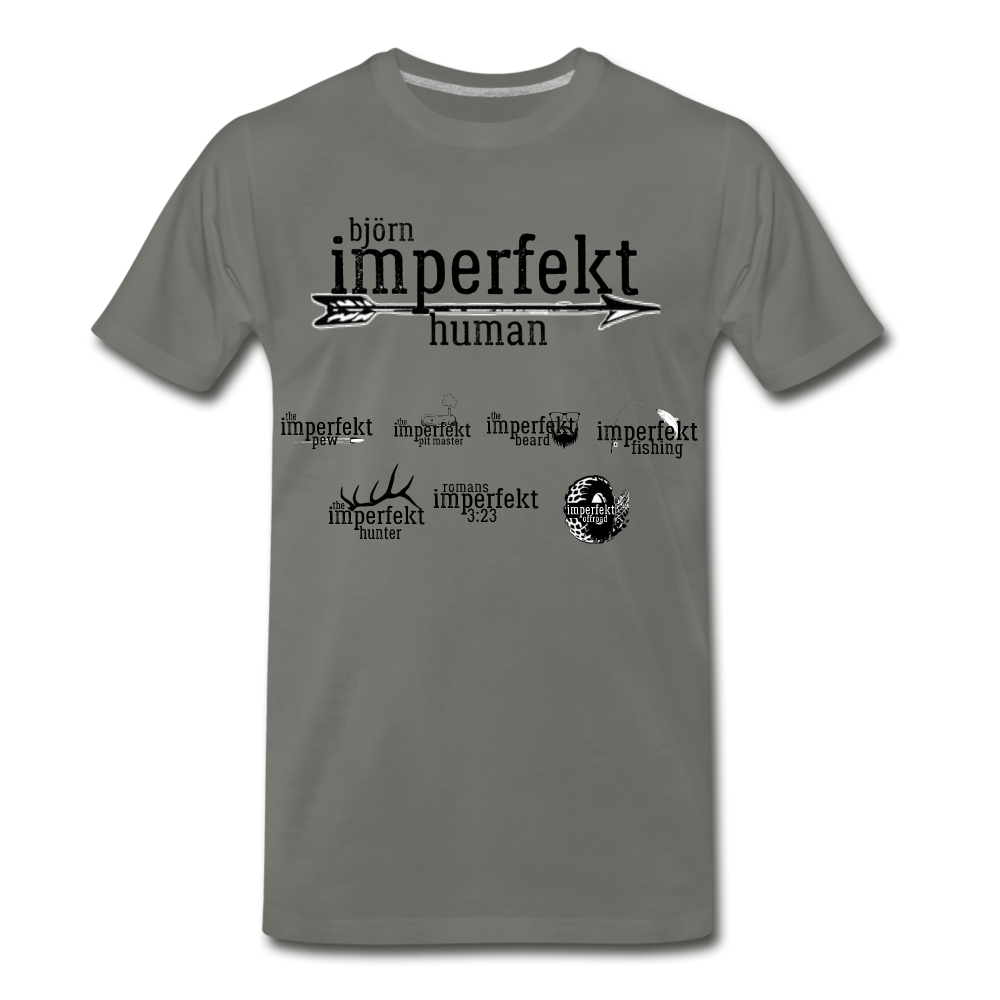 björn imperfekt human men's premium t-shirt - asphalt gray