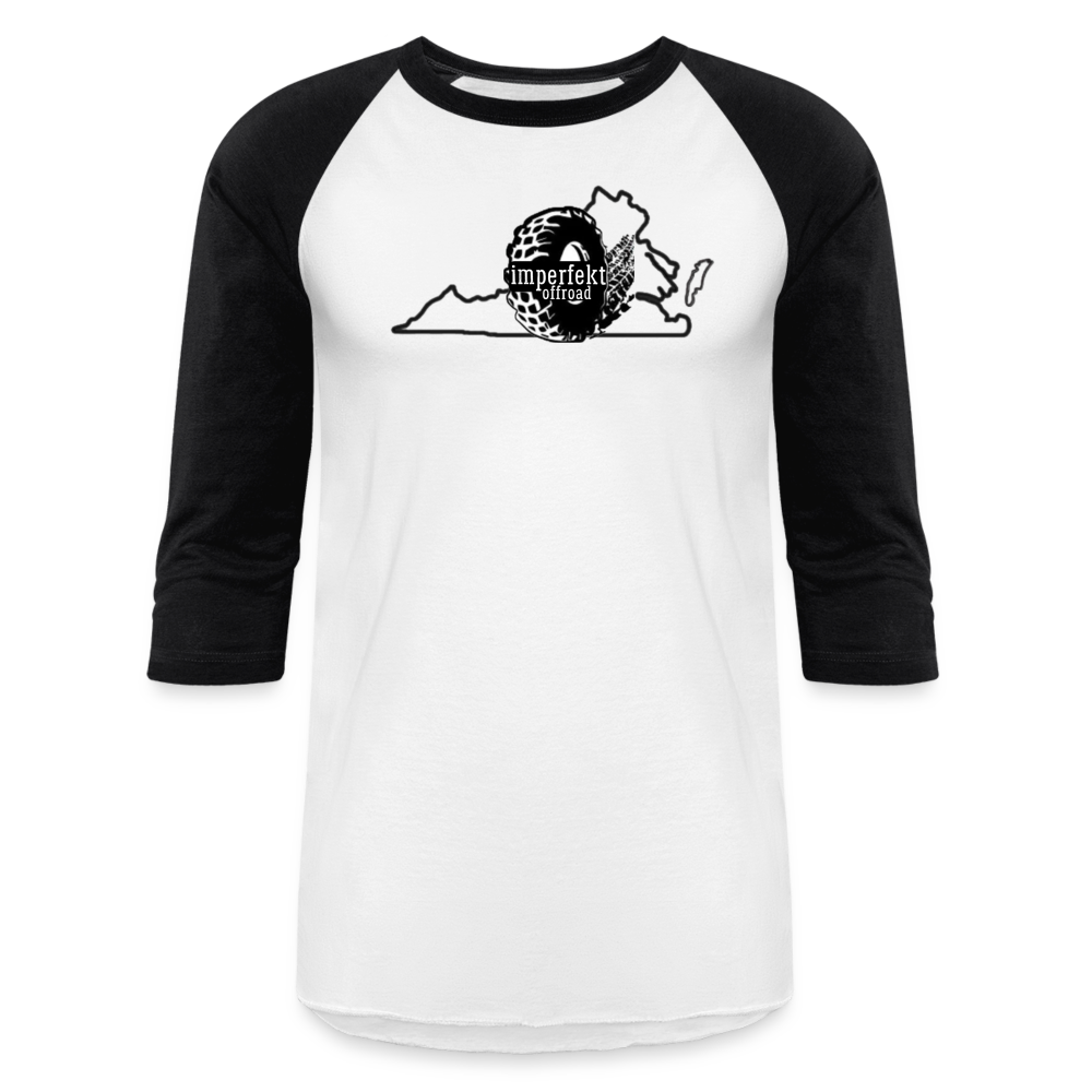 imperfekt offroad virginia baseball t-shirt - white/black